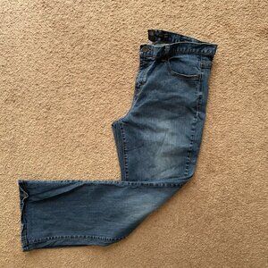 Calvin Klein Jeans Womens 16 33x31 Mid Rise Flare Fit Blue Medium Wash Denim